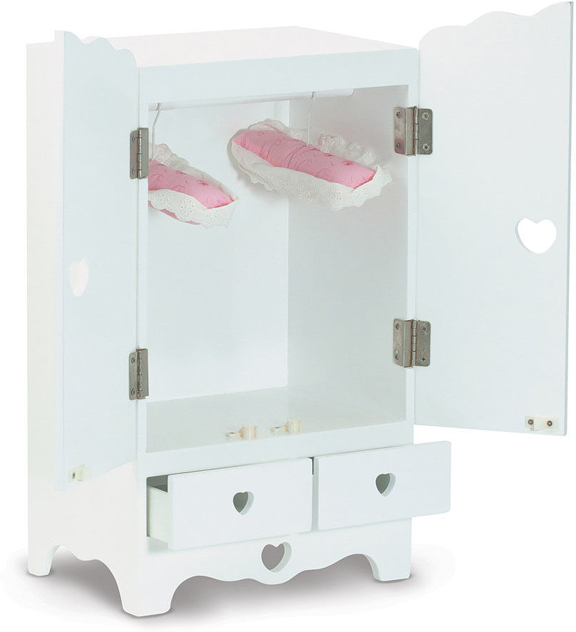 Wooden Doll Armoire Blue Turtle Toys