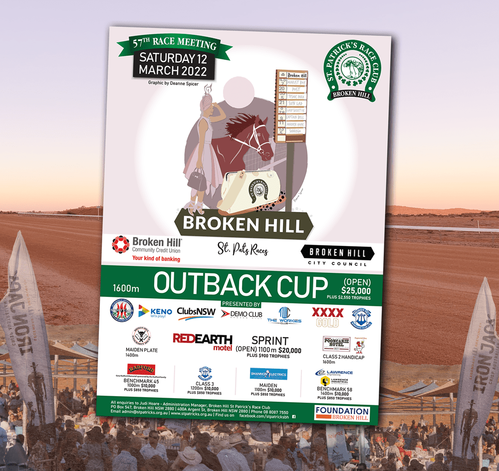 St Pats up and running in 2022 St Pats Races, Broken Hill