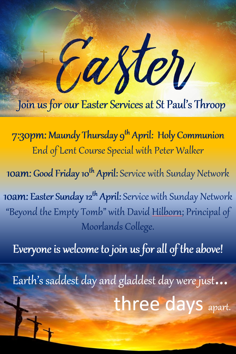 Easter Services St Paul's Church Throop