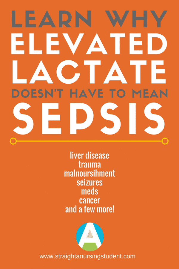 Reasons for an elevated lactate Straight A Nursing