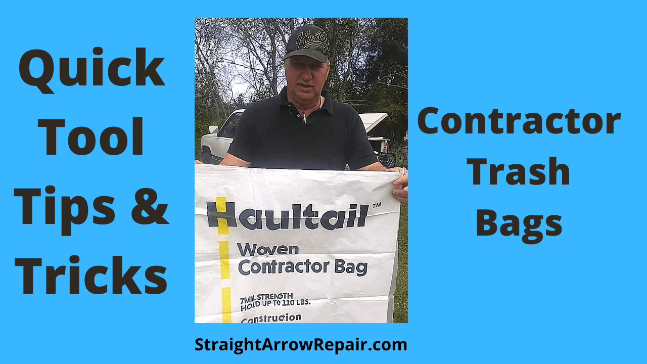 Construction Trash Bags Shorts Straight Arrow Repair