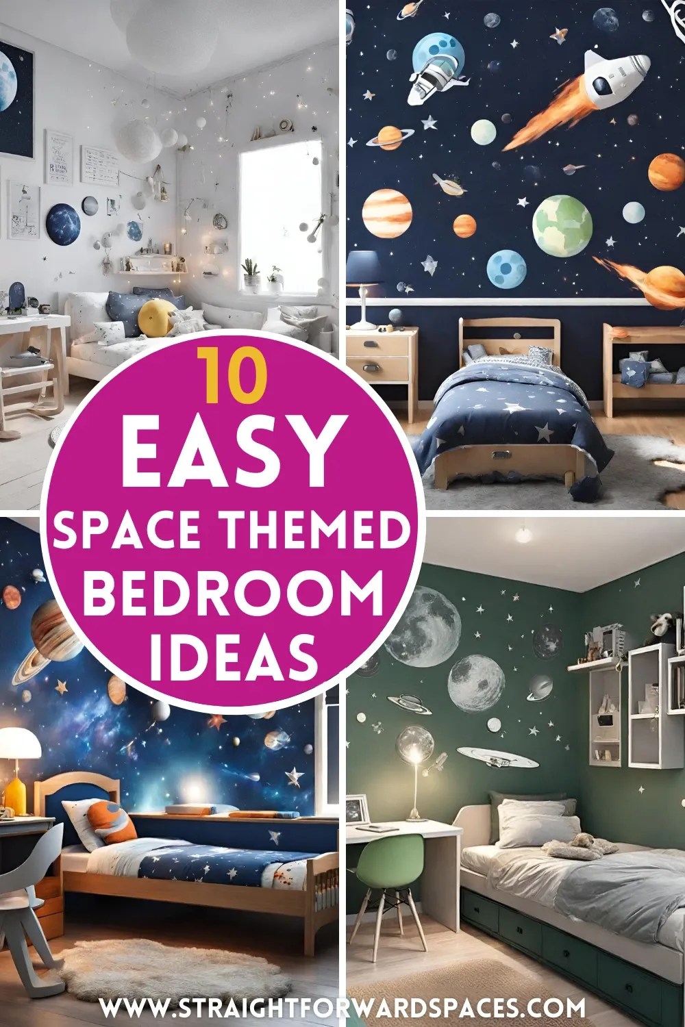 10 Easy Outer Space Themed Bedroom Decor Ideas For Kids