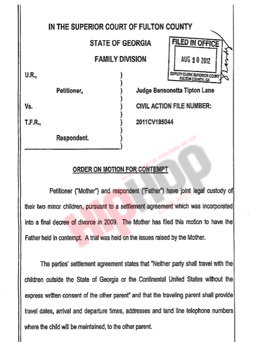Raymond v. Raymond Usher Held In Contempt Tameka Gets Sak’s Card