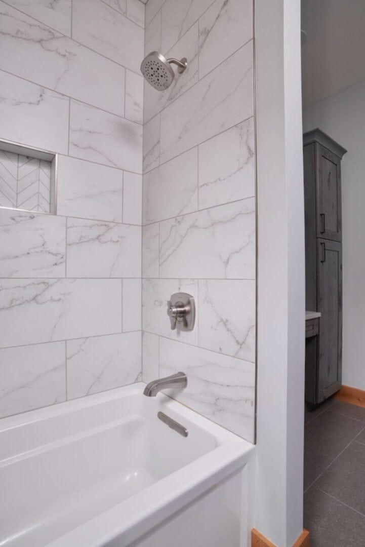 Custom Built Bathrooms Near Me Straight Line Design