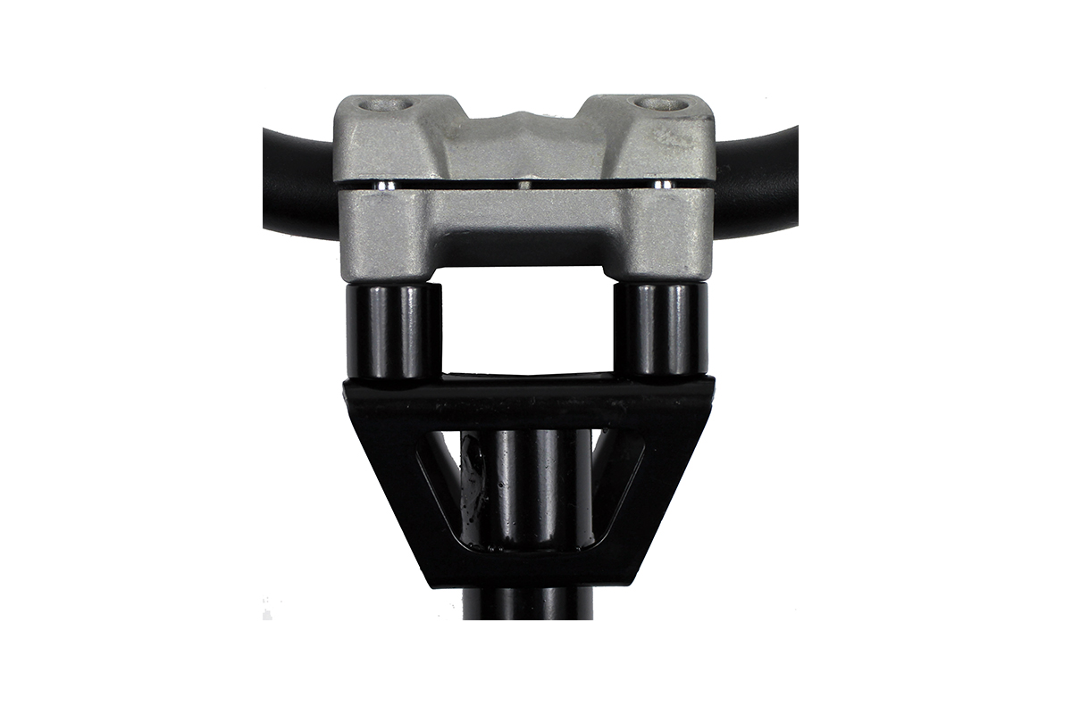 1/2" POLARIS RISER BLOCKS, BLACK / PR (FOR FLAT PLATE STEERING POSTS