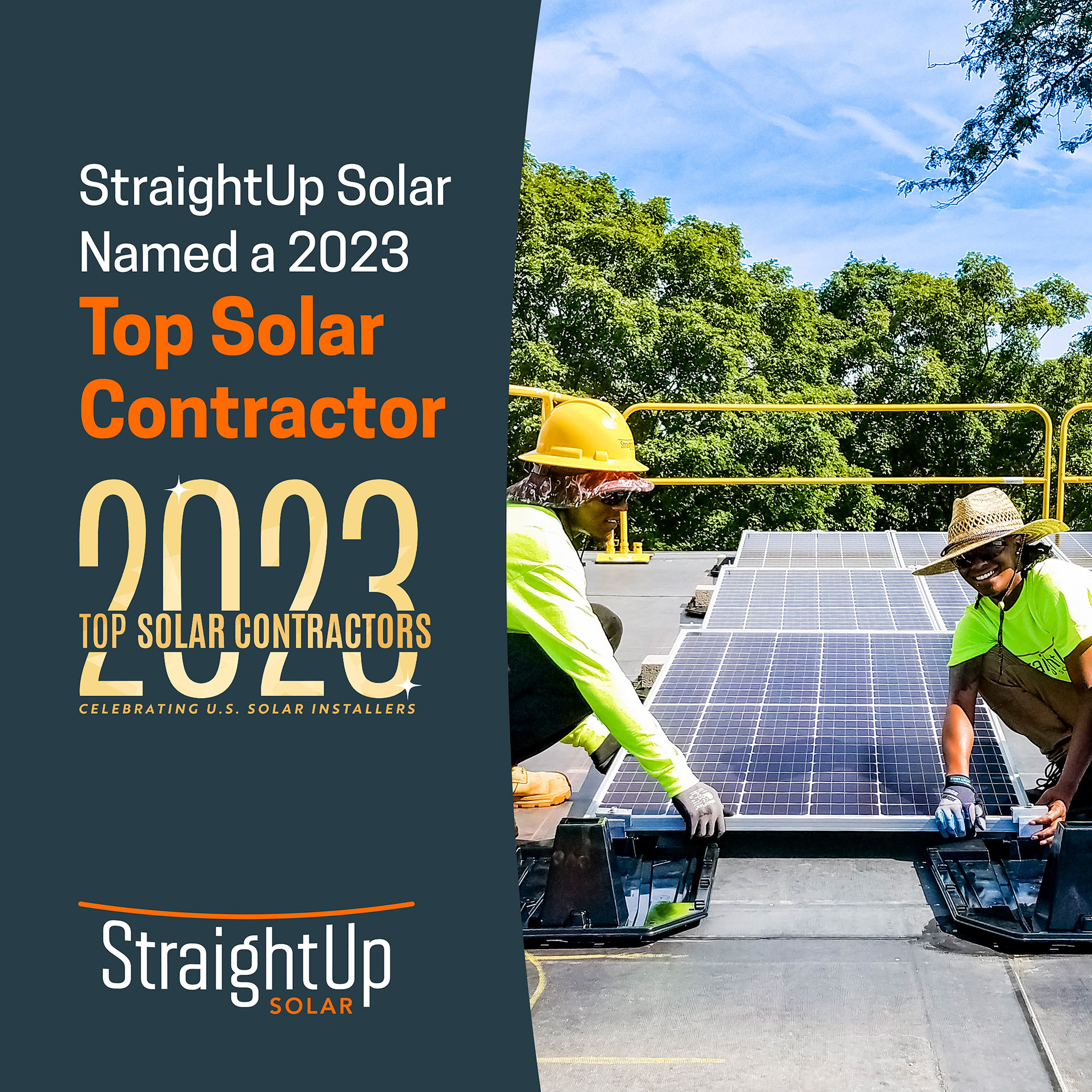 StraightUp Solar Earns Spot on Top Solar Contractors List in 2023