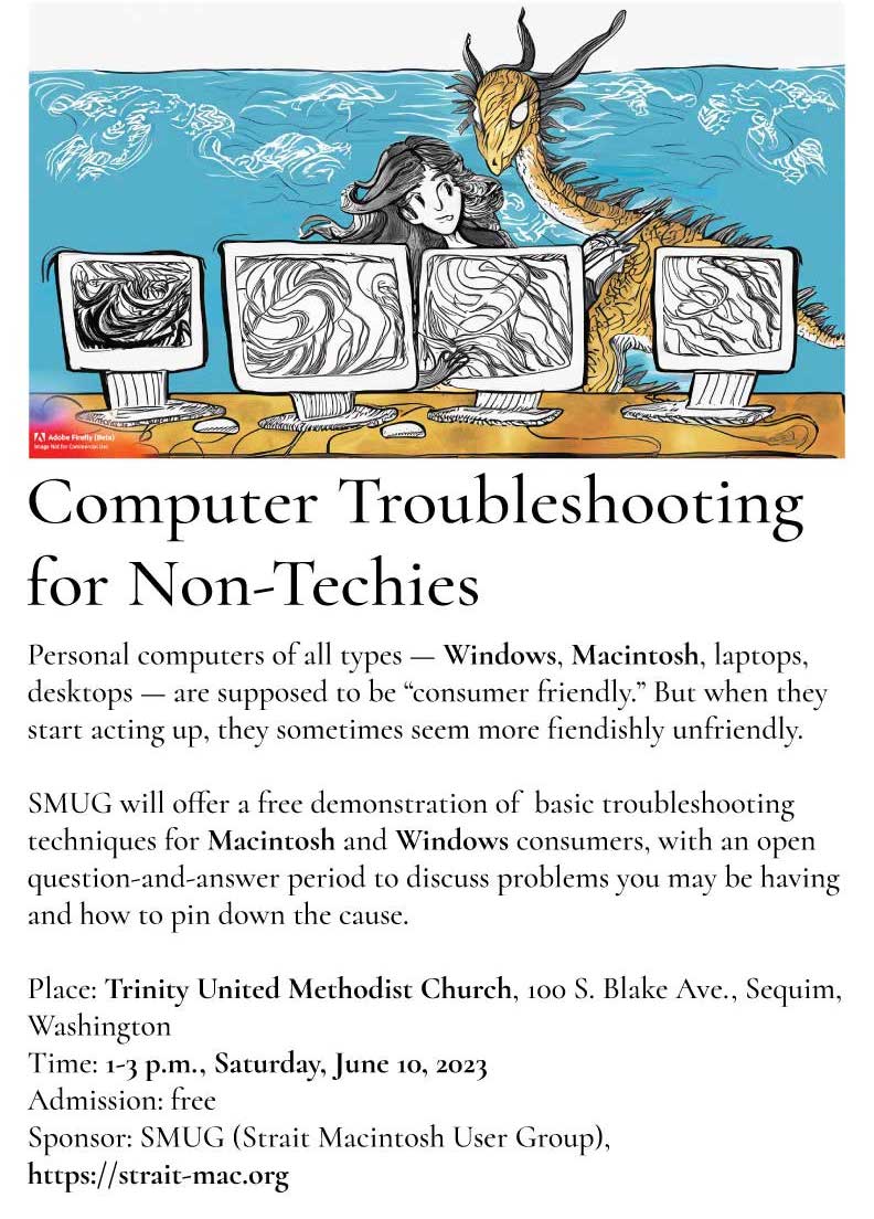 Computer Troubleshooting for NonTechies, June 10 Strait Macintosh
