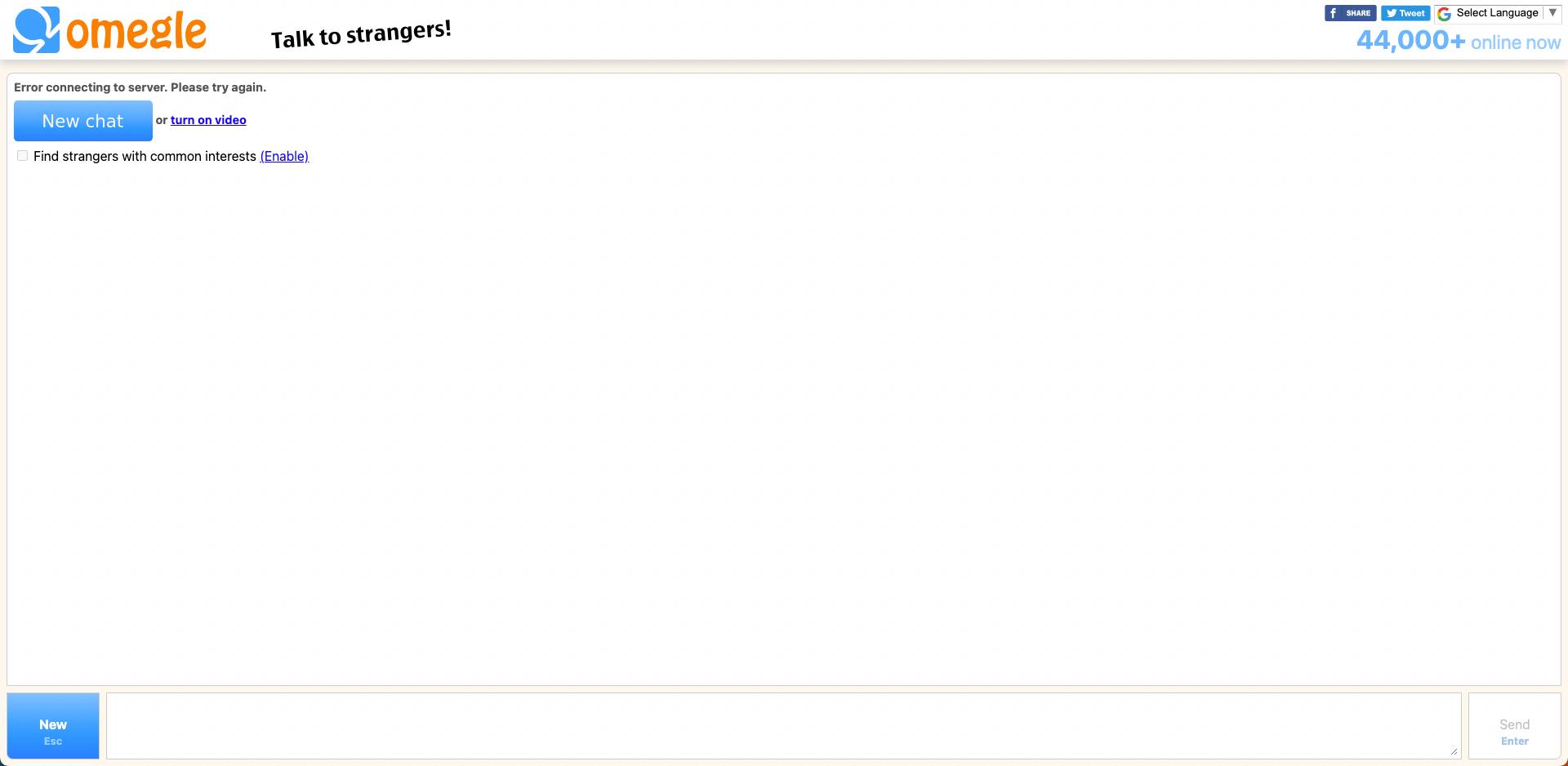 Omegle Online Video Chat with Strangers