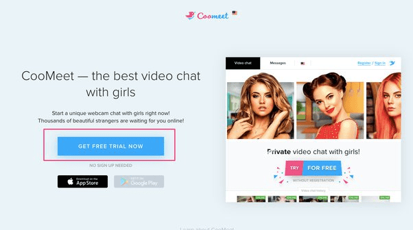 Coomeet - Случайный видеочат с девушками - Strangercam