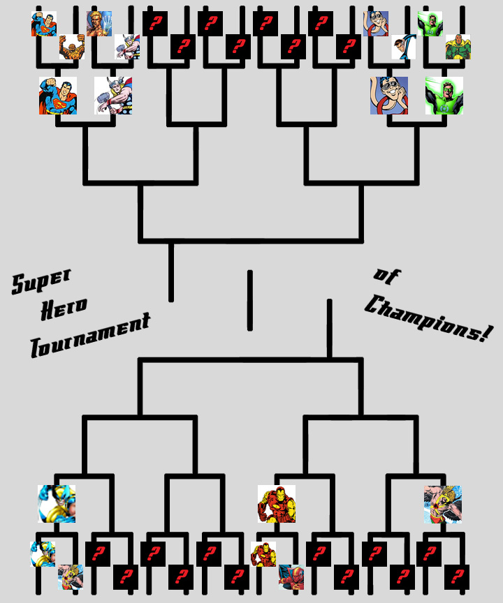 Super Hero Tournament of Champions Mr. Fantastic vs. Plastic Man Strangers and Aliens