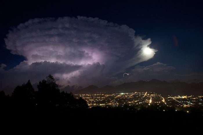 Strange Sky Phenomenon Giant Cumulonimbus Engulfs Zacatlán, Mexico