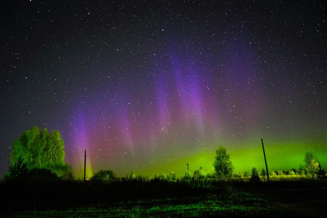 Blue, purple and green aurora electrify northern sky pictures Strange