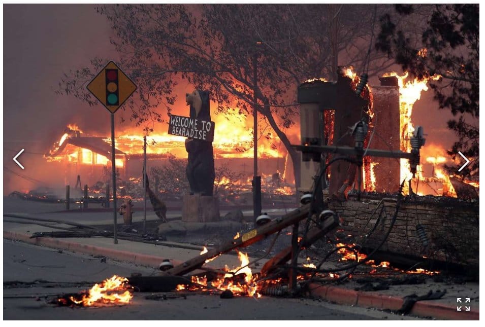 Fastmoving wildfires prompt tens of thousands of evacuations in both