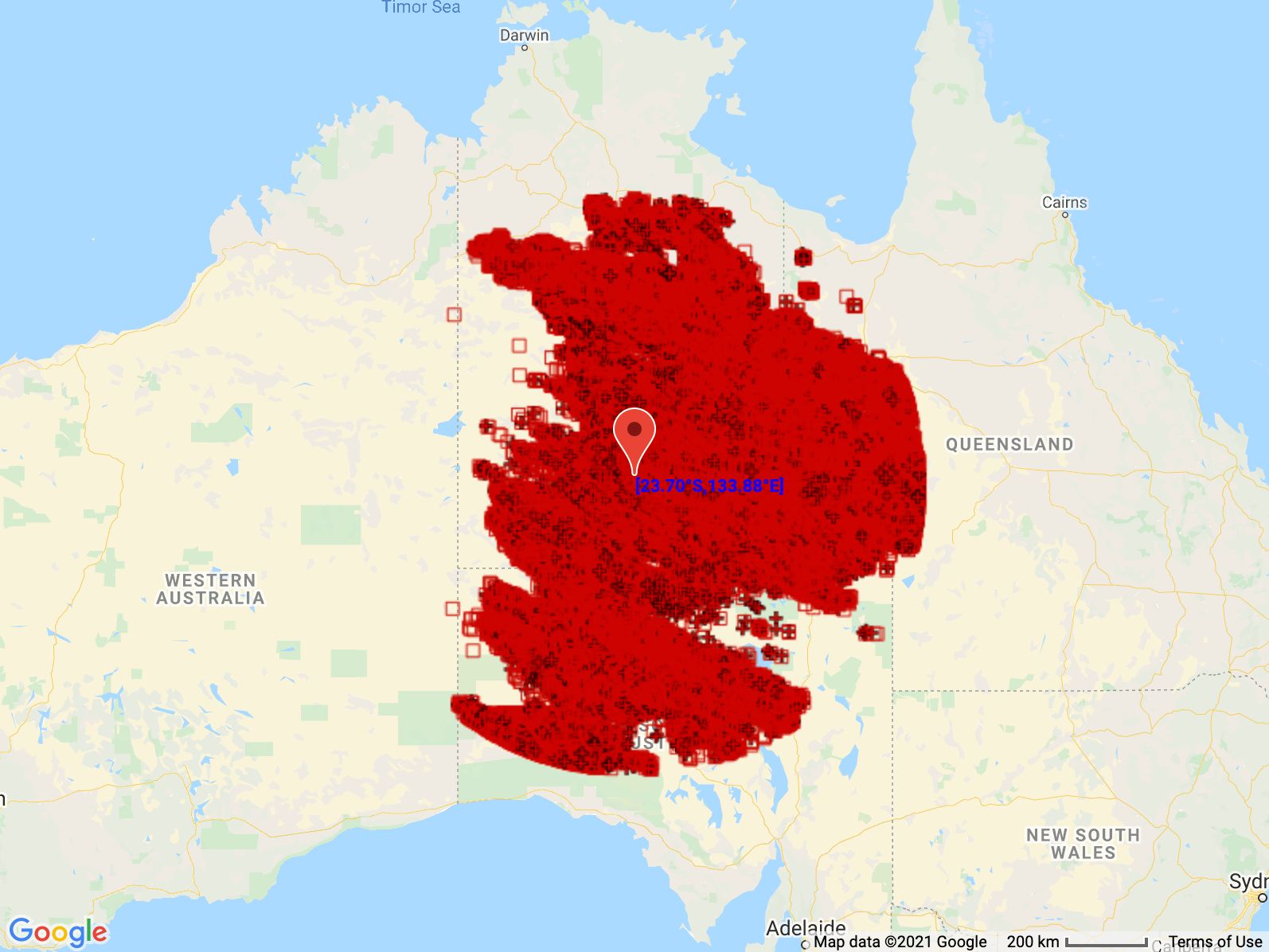 More than 1.3 million lightnings strike Australia overnight Vicious