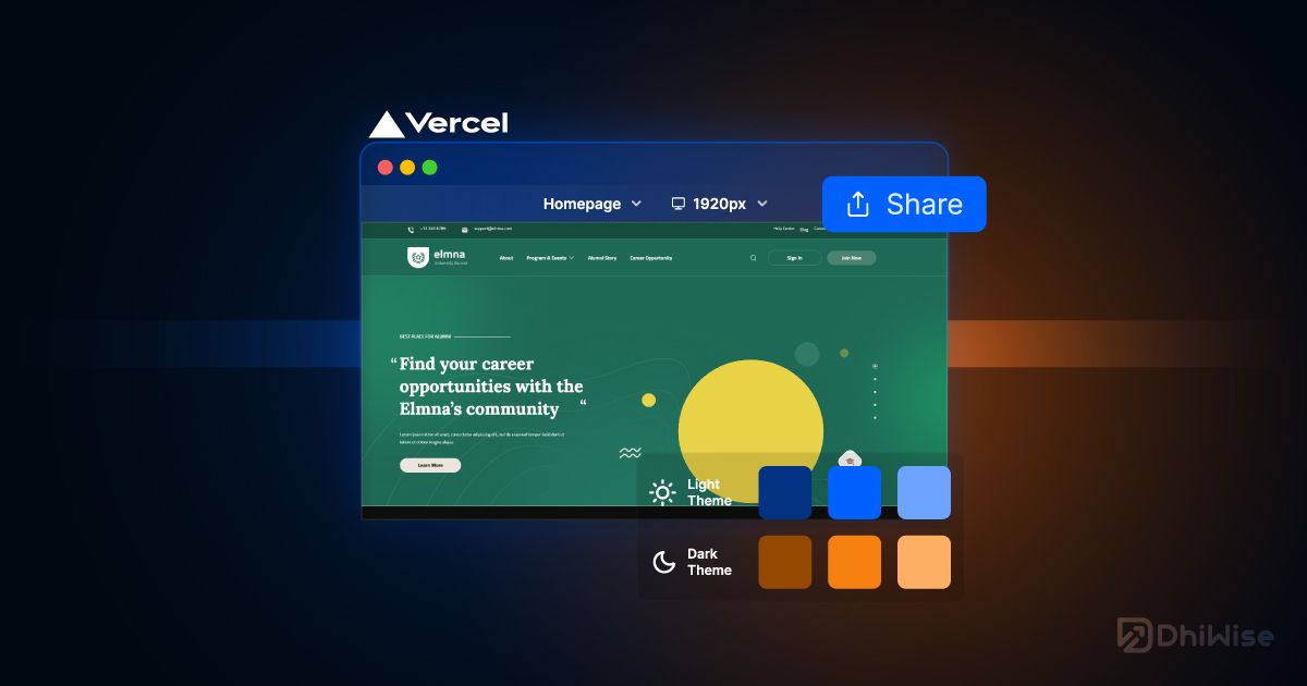 Deploy on Vercel. Preview the Application. Share the Preview.