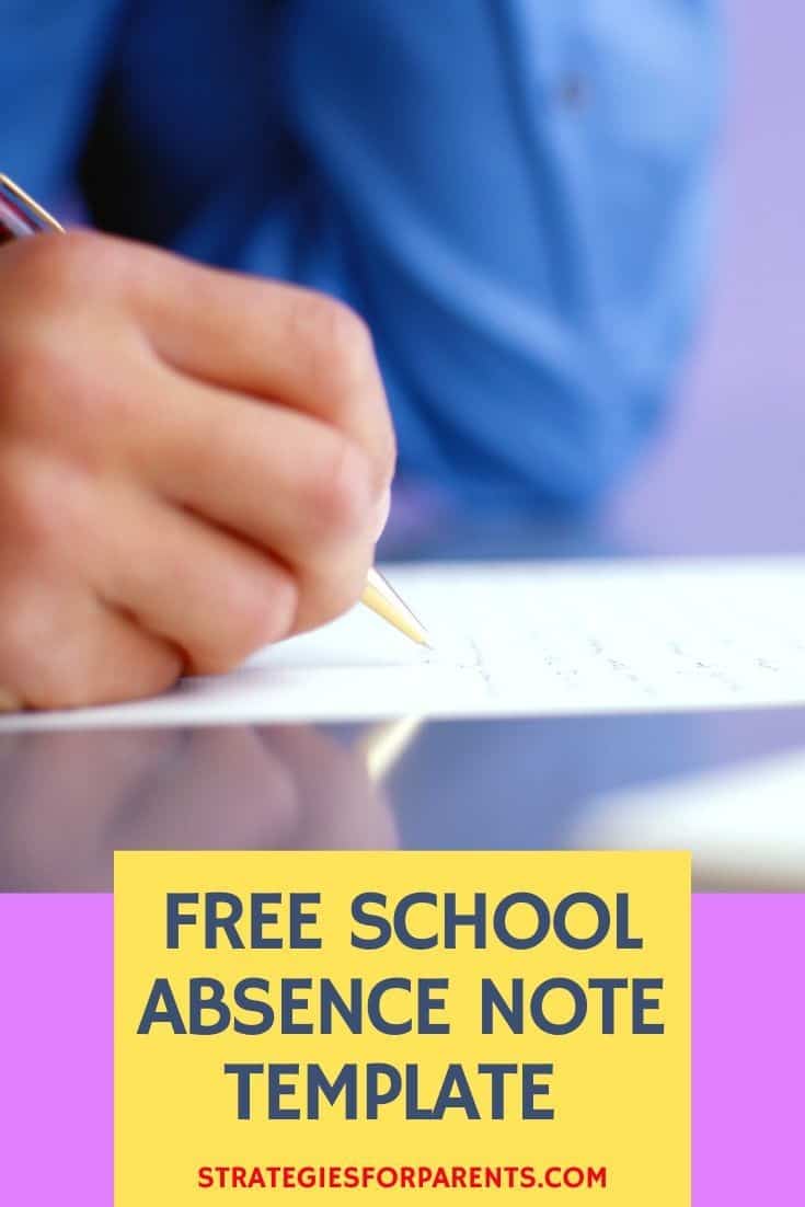 Free School Absence Note Template Strategies for Parents