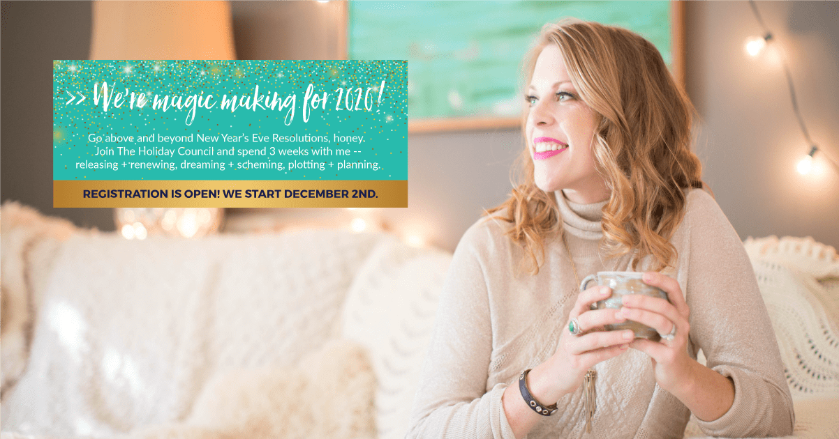 HOLIDAY COUNCIL Set your goals for 2020. Incredible Online Community