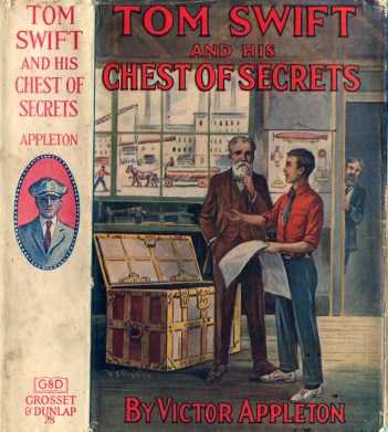 Tom Swift and his father Barton as seen on Tom Swift and his Chest of Secrets