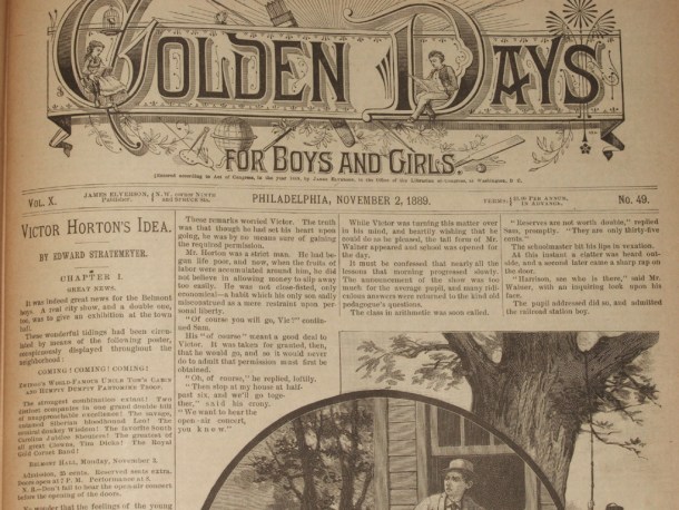 Victor Horton's Idea in Golden Days