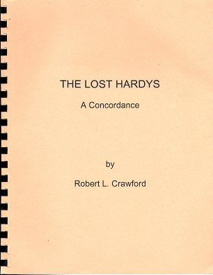 Cover of The Lost Hardys: A Concordance by Robert L. Crawford.