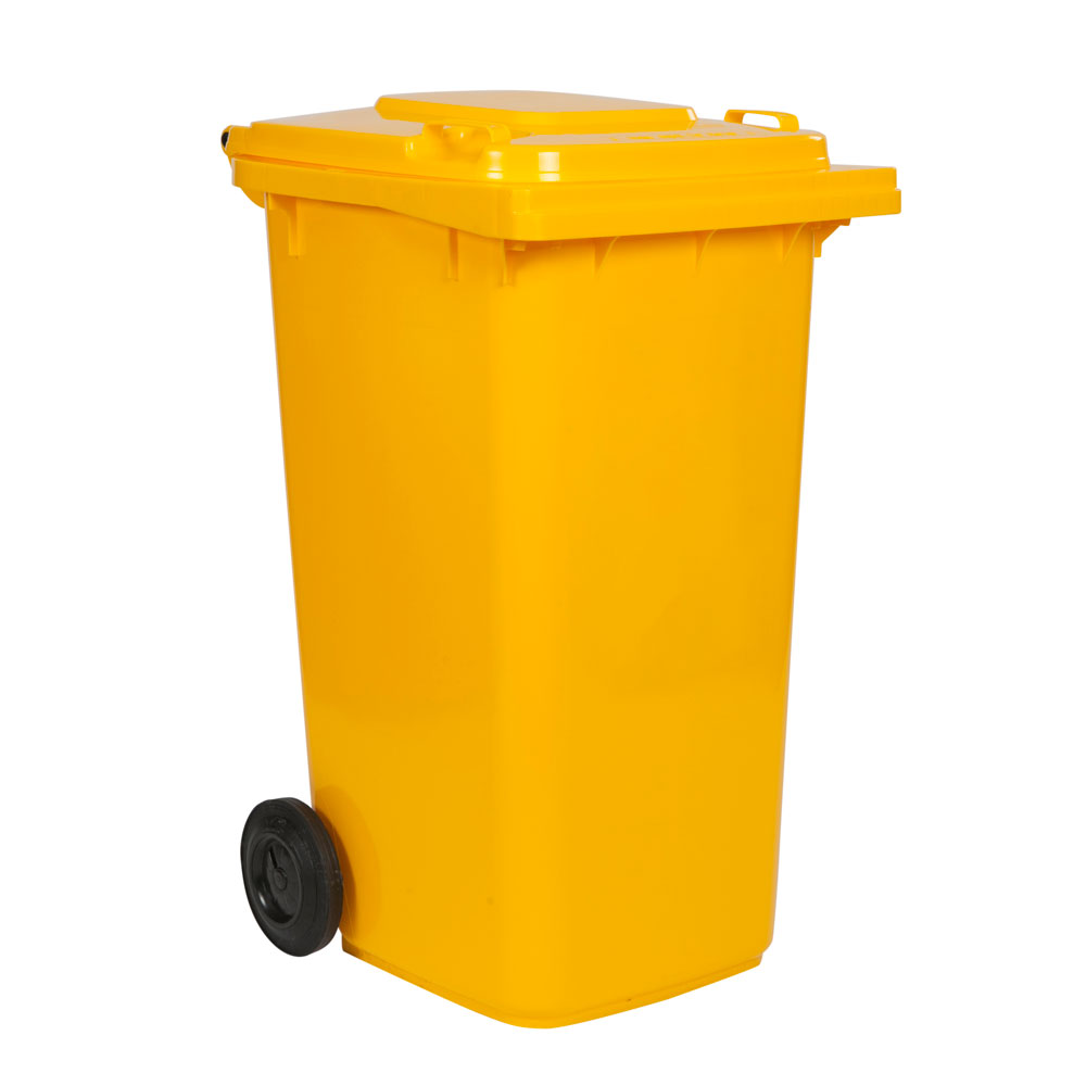240L Wheeled Bin Yellow Stratex