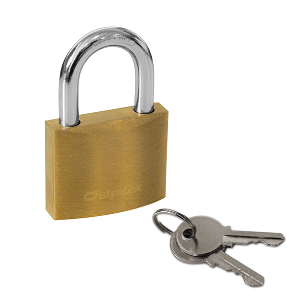 Solid Brass Padlock 40mm Stratex