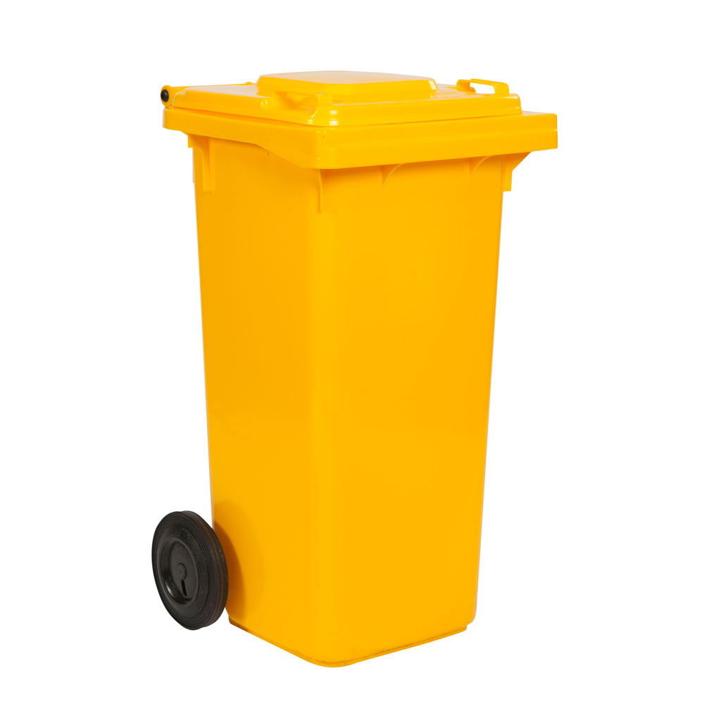 120L Wheeled Bin Yellow Stratex