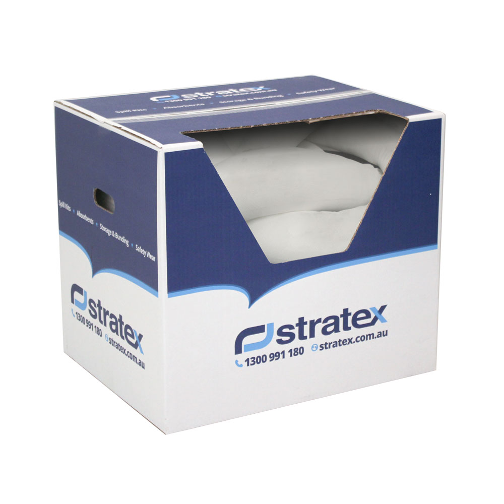 Oil & Fuel Absorbent Sock 80mm x 1.2m (Box of 20) Stratex