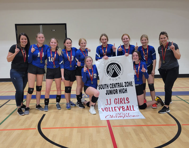 Freeman Girls Volleyball team JJ zone champions Strathmore Times
