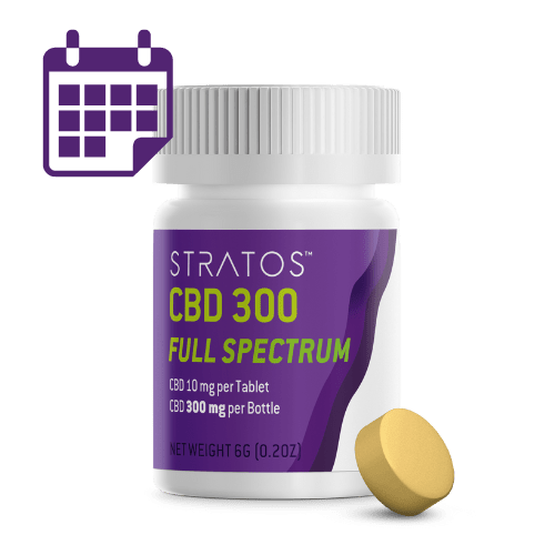 CBD 300 Full Spectrum Tablets (Monthly) Stratos CBD