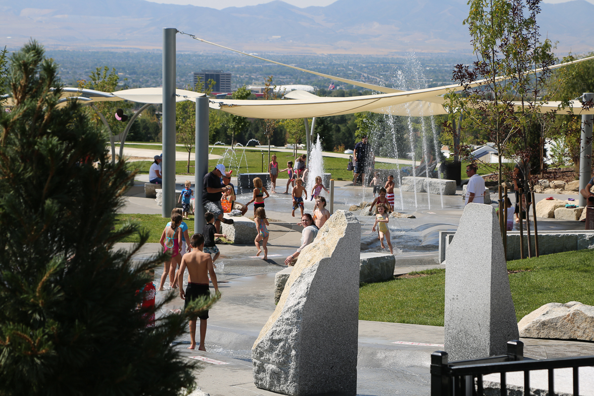 Sandy Splash Pad Stratton and Brätt Landscapes and Aquatics