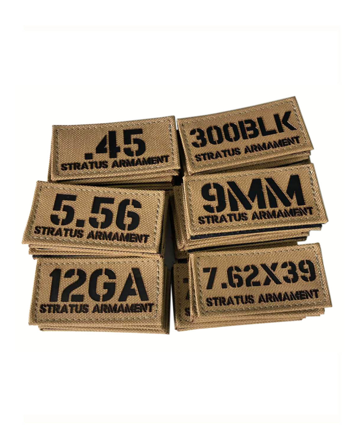 Stratus Caliber Patches, Laser Cut Stratus Armament