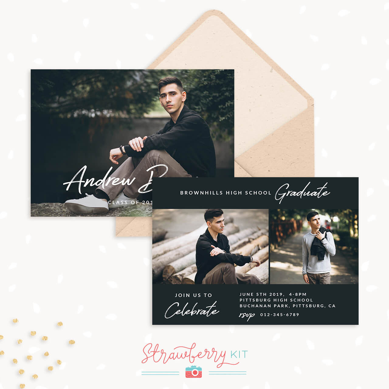 High School Graduation Announcements Templates