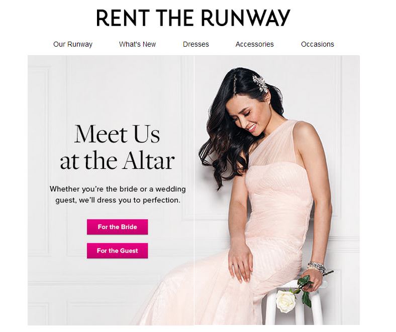 Rent the Runway Wedding Boutique