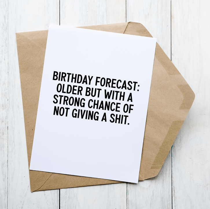 Birthday Forecast Strawberry Swing Cards and Design