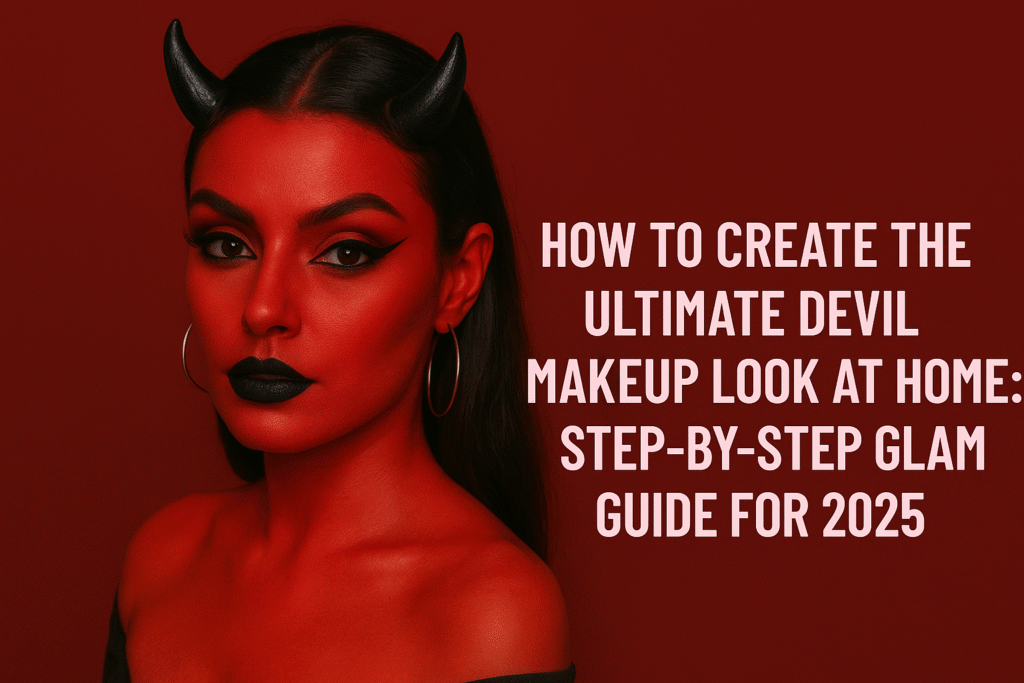 How To Create The Ultimate Devil Makeup Look At Home Streak Blogs