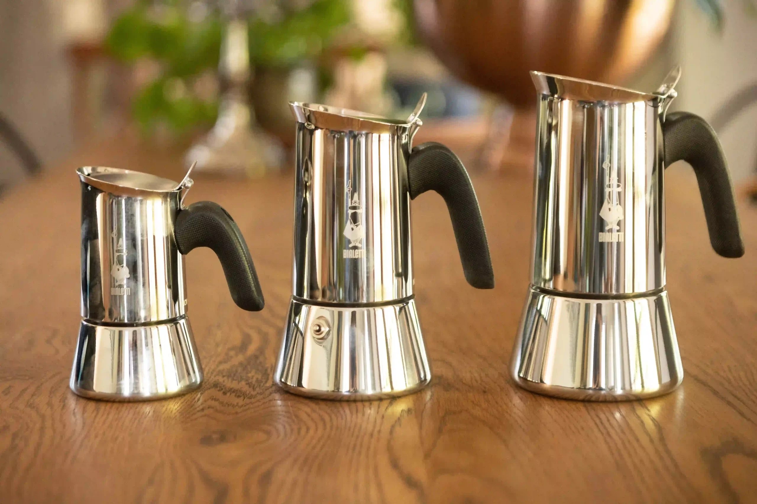 Bialetti Venus Stainless Steel Moka Pot Stream and Sea
