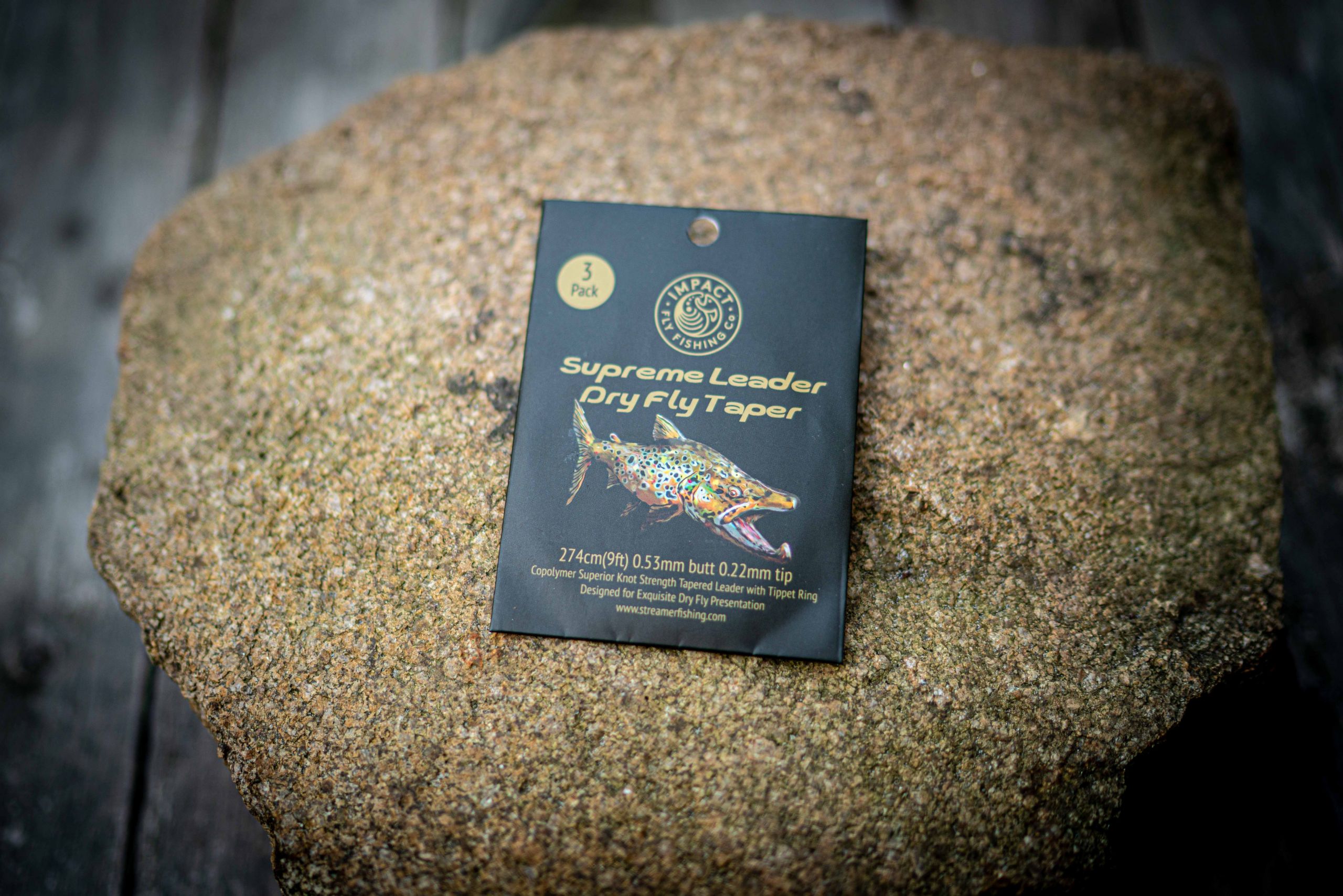 Supreme Leader Dry Fly Taper (3 pack with tippet rings) Impact Fly