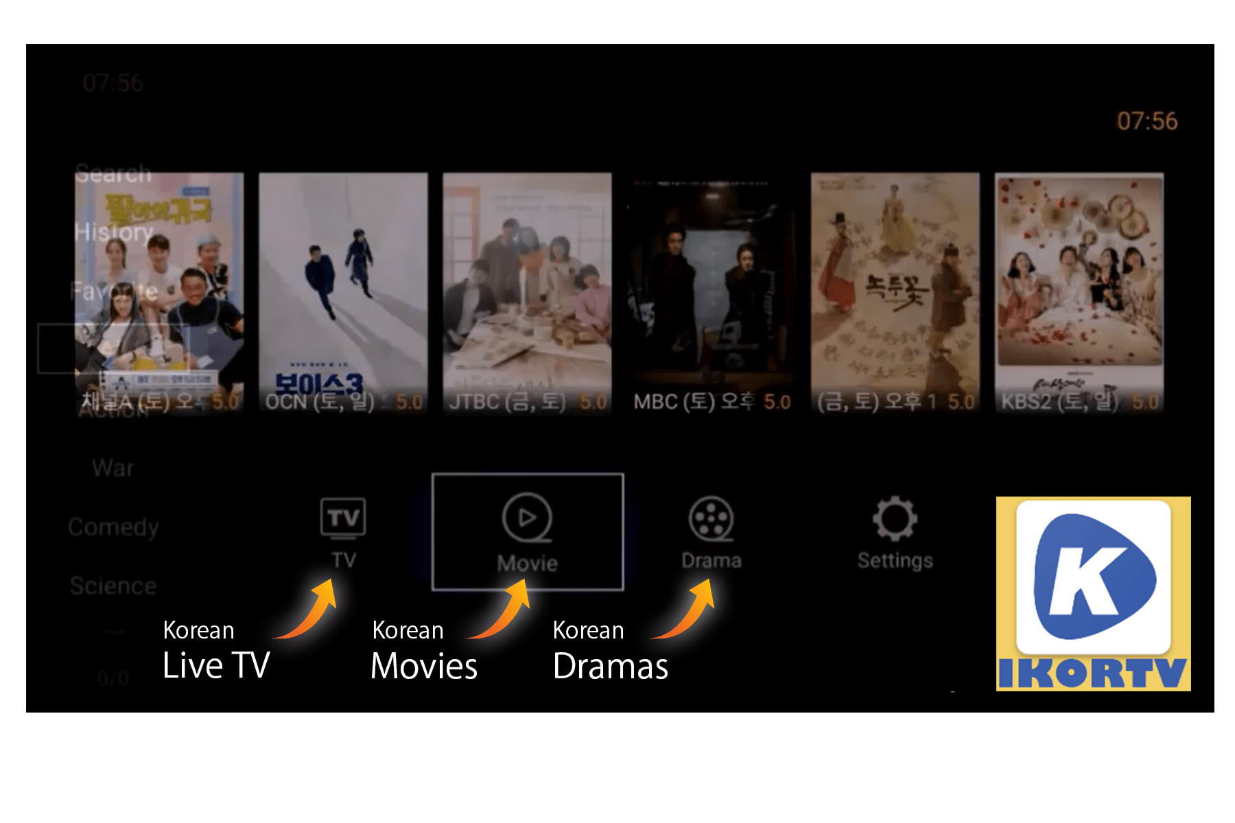 Live Streaming Korean TV Streaming TV Asia