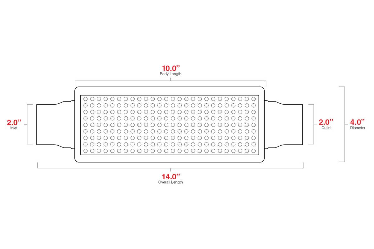 AERO Exhaust AR20 Stainless Steel Resonator 2" Center In / 2