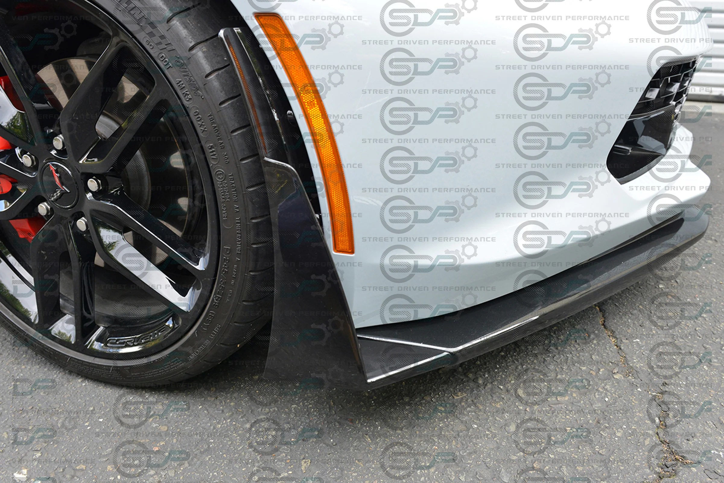 2014-2019 C7 Corvette - Stage 3 Aero - Front Lip Splitter Ground Effec