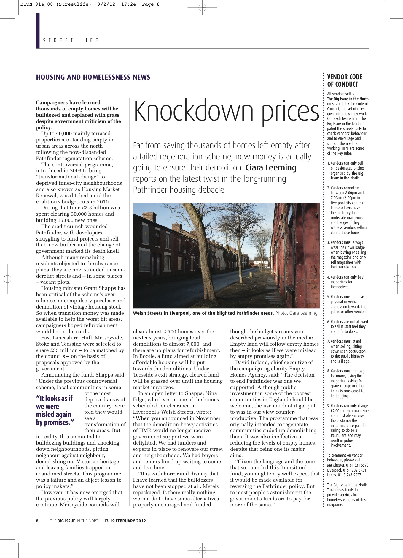 Knockdown prices the £35m ‘transition’ fund Street Fighters