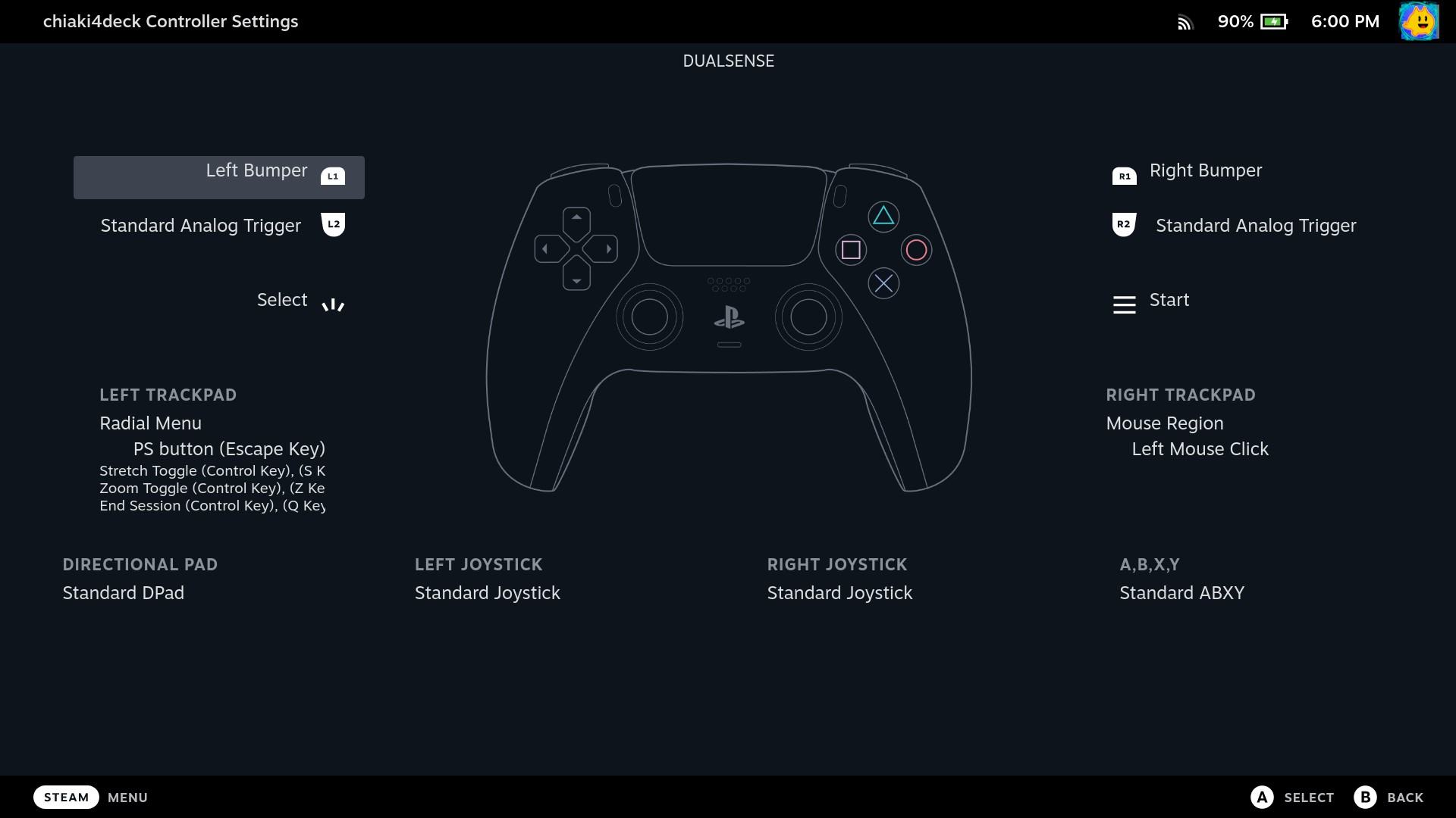Controller Options chiaking