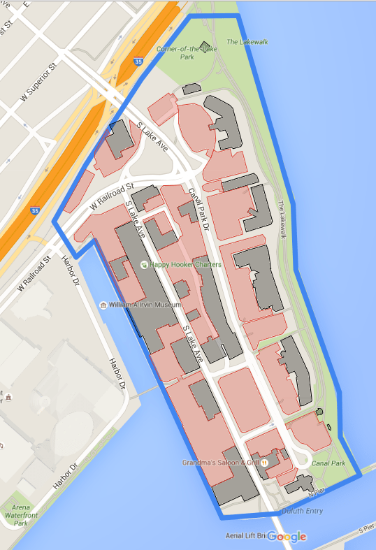 Map Of Canal Park Duluth Mn Map of the Day Duluth&rsquo;s Canal Parking streets.mn