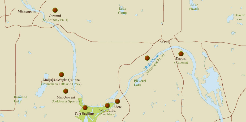 Map Monday Dakota and Ojibwe Map of Minneapolis streets.mn
