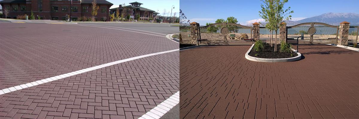 Decorative Driveway Paving Design Bike and Walking Paths