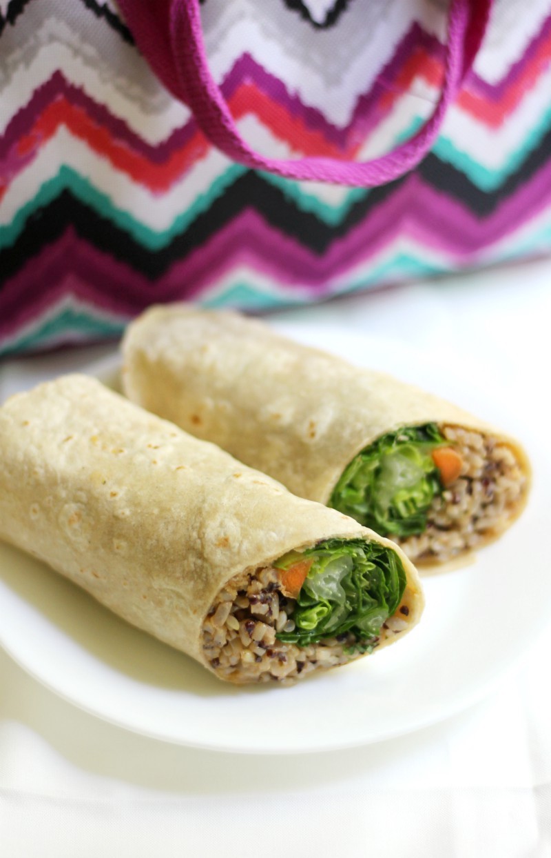 Buffalo Tahini Quinoa & Rice Wraps (GlutenFree, Vegan)