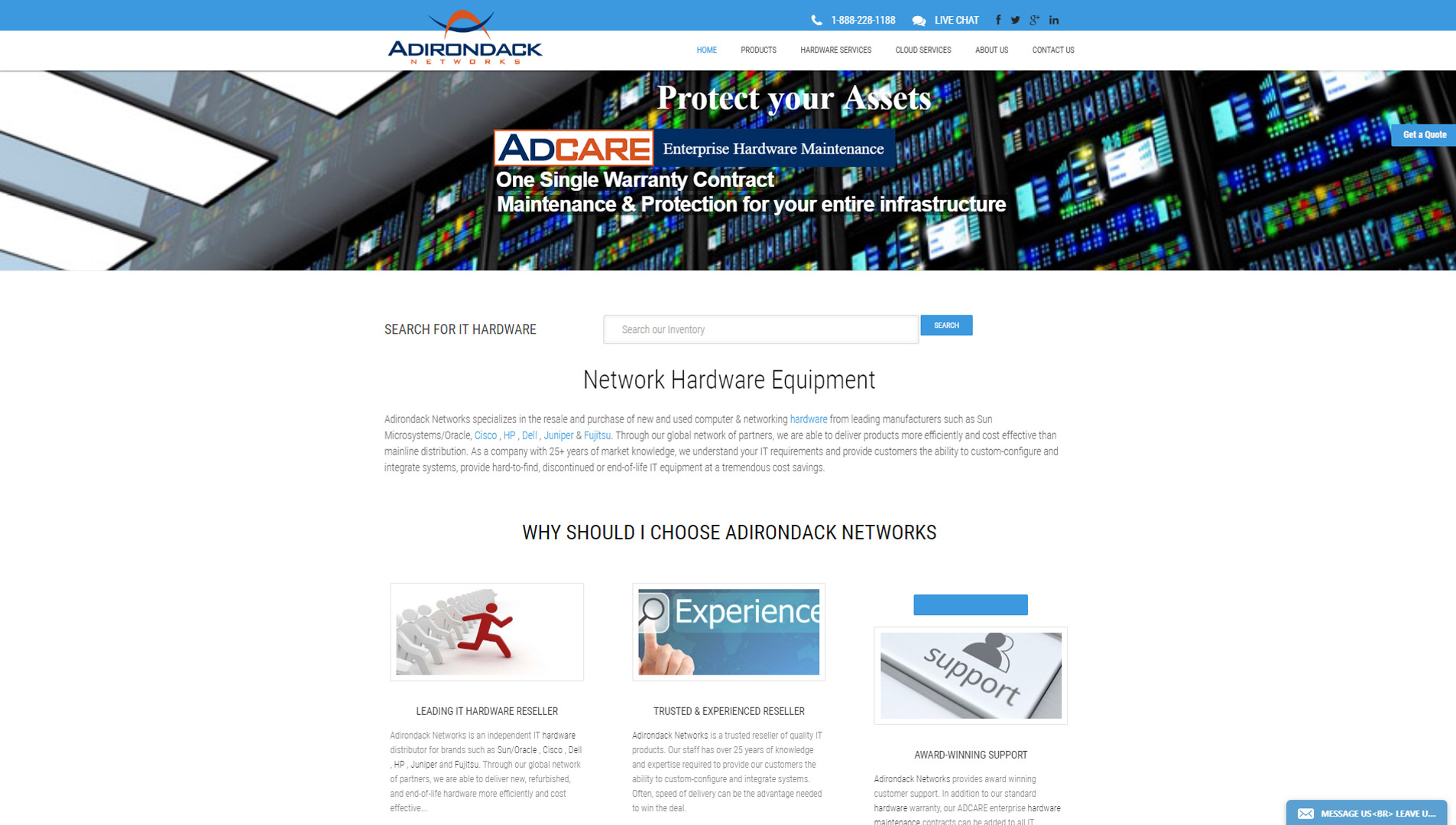 Adirondack Networks Strength Services