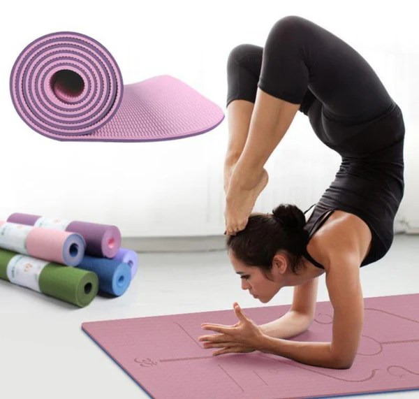 Alignment Yoga Mat Position Line Yoga Mat Stretched Fusion