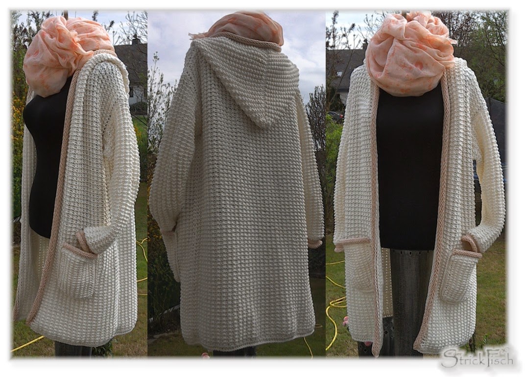 Strickjacke/Mantel/Cardigan von Hand gestrickt StrickFisch